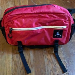 Red Jordan air messenger bag